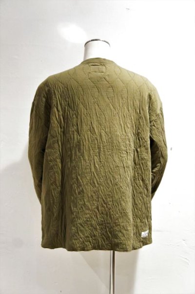 画像1: CAL O LINE　ORGANIC QUILT L/S（OLIVE DRAB）