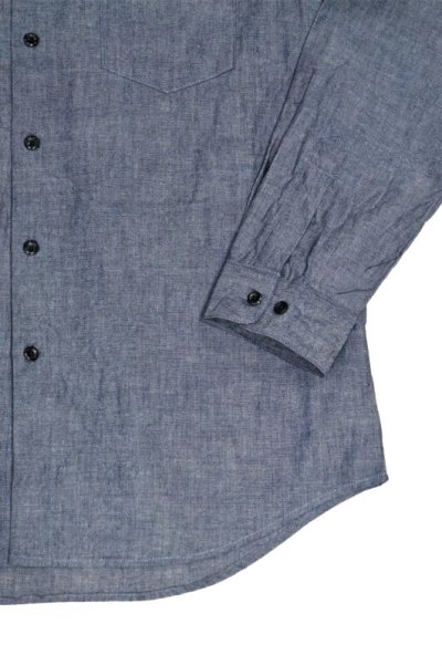 画像3: MANUAL ALPHABET　CHAMBRAY LOOSE FIT REGULAR COLLAR SHIRT（NAVY）