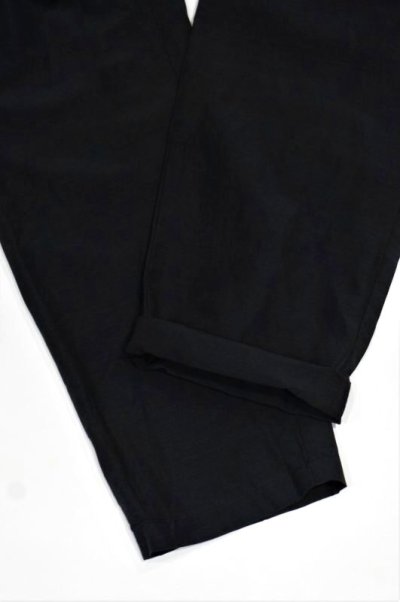 画像3: STILL BY HAND　CUPRO / COTTON / LINEN EASY PANTS(INK BLACK)