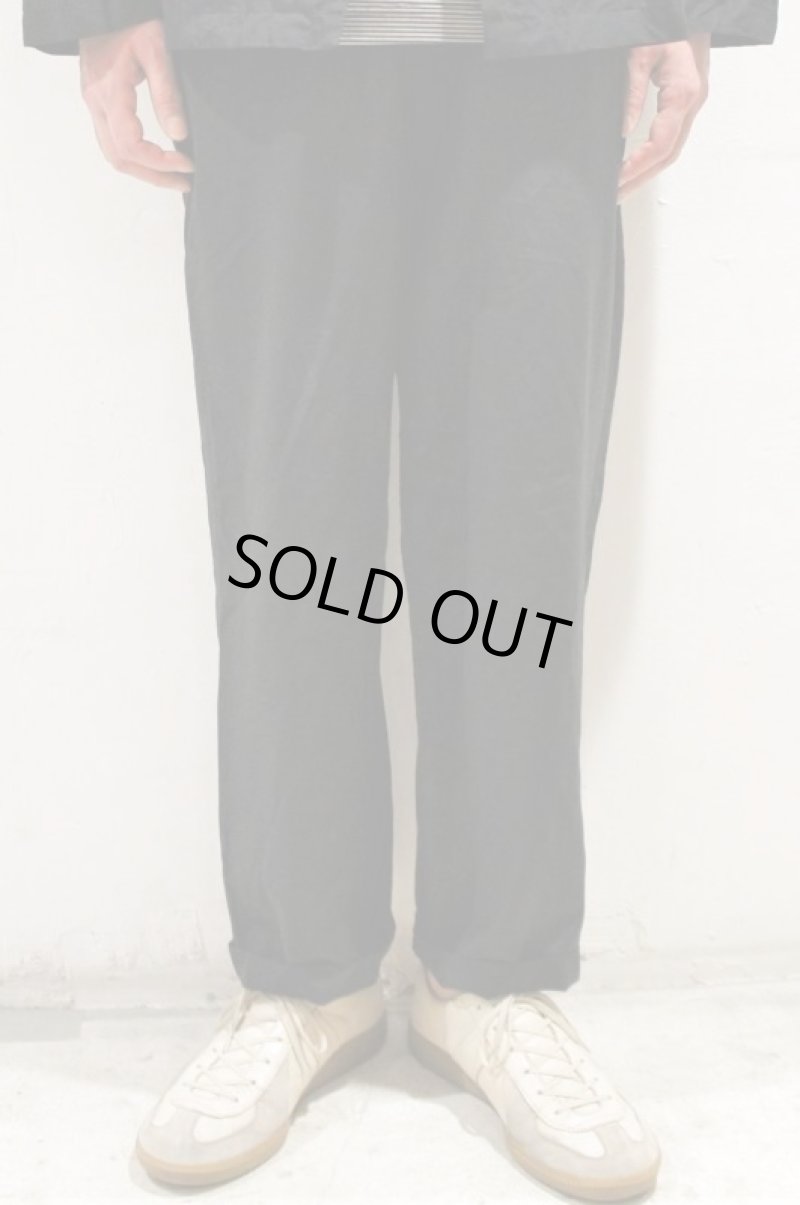 画像1: STILL BY HAND　CUPRO / COTTON / LINEN EASY PANTS(INK BLACK) (1)