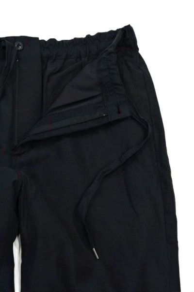 画像2: STILL BY HAND　CUPRO / COTTON / LINEN EASY PANTS(INK BLACK)