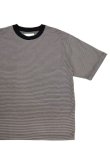 画像1: STILL BY HAND　BORDER S/S T-SHIRT(GREY×BLACK) (1)
