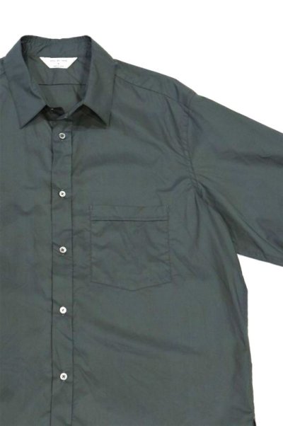 画像2: STILL BY HAND　BROAD HALF SLEEVE SHIRT(CHARCOAL)