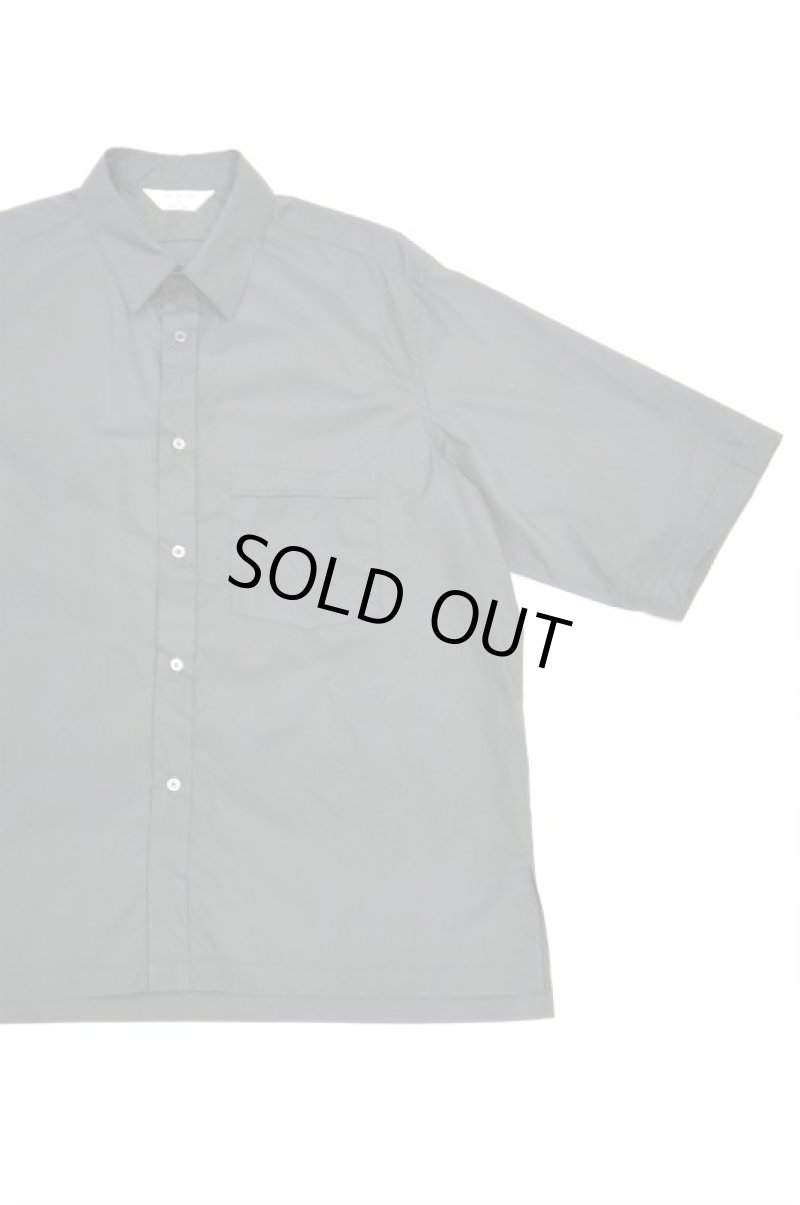 画像1: STILL BY HAND　BROAD HALF SLEEVE SHIRT(CHARCOAL) (1)