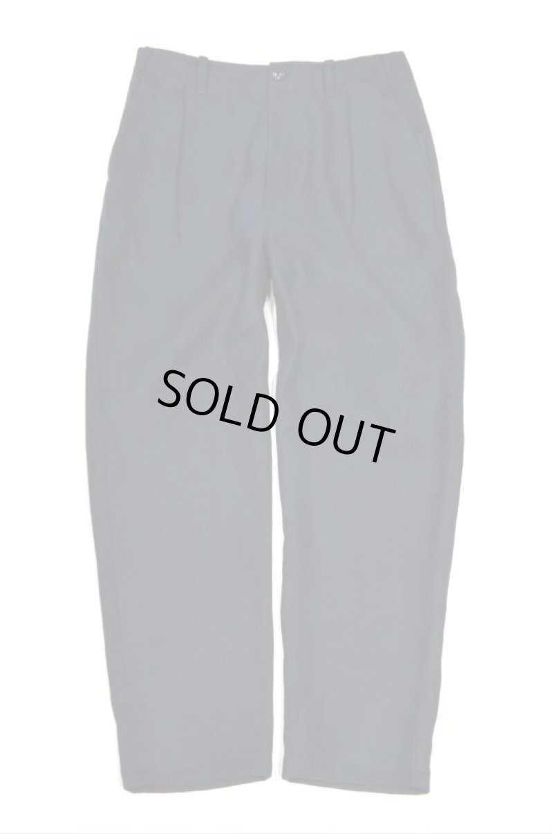 画像1: STILL BY HAND　LINEN TAPERED EASY PANTS(DARK NAVY) (1)