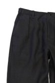 画像4: STILL BY HAND　LINEN TAPERED EASY PANTS(CHARCOAL) (4)
