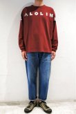 画像1: CAL O LINE　"ALOLIN" L/S TEE（BURGUNDY） (1)