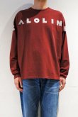 画像2: CAL O LINE　"ALOLIN" L/S TEE（BURGUNDY） (2)