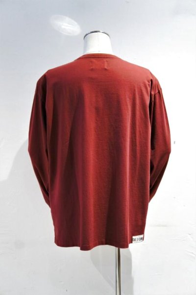 画像1: CAL O LINE　"ALOLIN" L/S TEE（BURGUNDY）