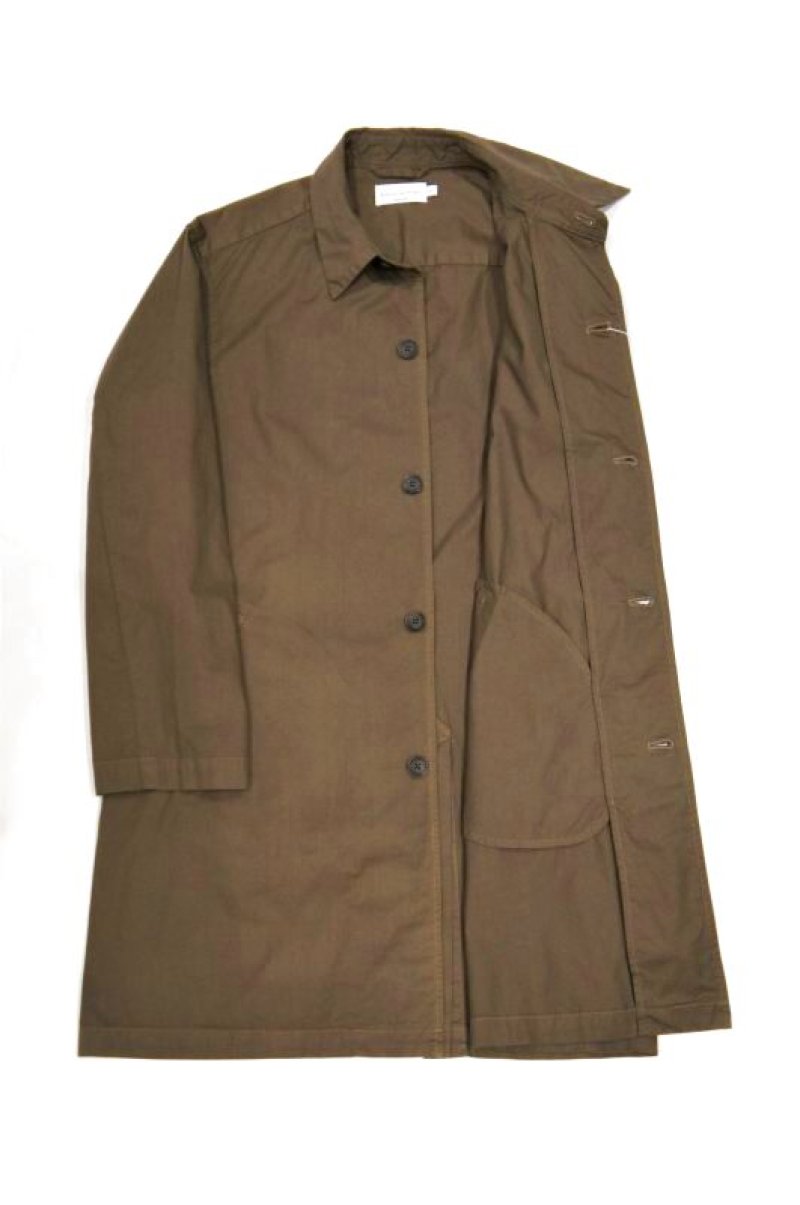 画像2: MANUAL ALPHABET OVERDYED TWILL SHIRT COAT(KHAKI BROWN)