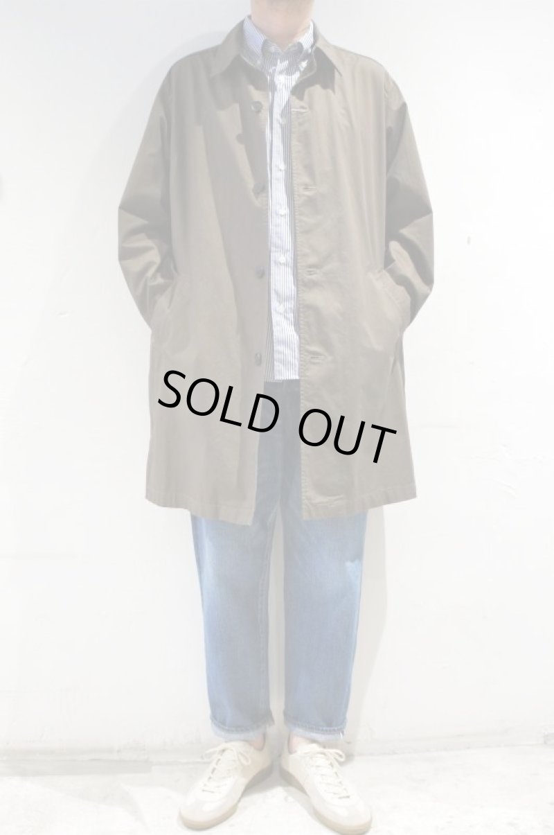 画像2: MANUAL ALPHABET　OVERDYED TWILL SHIRT COAT（KHAKI BROWN） (2)