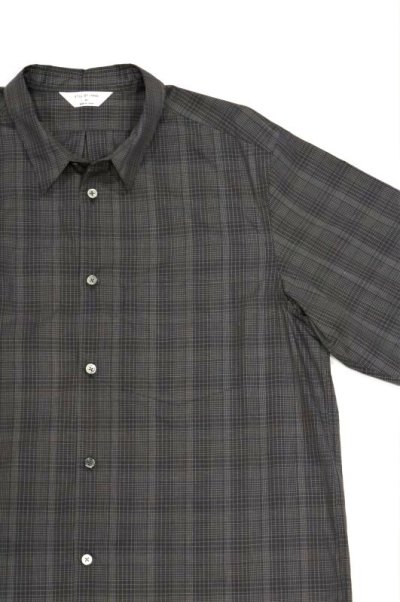 画像2: STILL BY HAND　REGULAR COLLAR SHIRT(CHARCOAL CHECK)