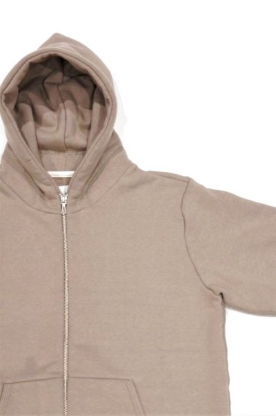 画像2: STILL BY HAND　ZIP UP SWEAT PARKA(GREIGE)