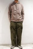 画像1: STILL BY HAND　ZIP UP SWEAT PARKA(GREIGE) (1)