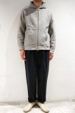 画像5: STILL BY HAND　PEACH SKIN COTTON 1 TUCK TROUSERS(BLACK NAVY) (5)