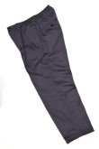 画像1: STILL BY HAND　PEACH SKIN COTTON 1 TUCK TROUSERS(SLATE GREY) (1)