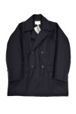 画像1: STILL BY HAND　THINSULATE PEA COAT(BLACK) (1)