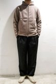 画像2: STILL BY HAND　WOOL / LINEN EASY SLACKS(CHARCOAL) (2)