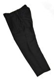 画像4: STILL BY HAND　WOOL / LINEN EASY SLACKS(CHARCOAL) (4)