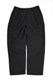 画像5: STILL BY HAND　WOOL / LINEN EASY SLACKS(CHARCOAL) (5)