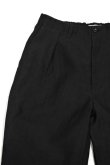 画像6: STILL BY HAND　WOOL / LINEN EASY SLACKS(CHARCOAL) (6)