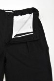 画像7: STILL BY HAND　WOOL / LINEN EASY SLACKS(CHARCOAL) (7)