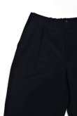 画像3: STILL BY HAND　WOOL / LINEN EASY SLACKS(NAVY) (3)