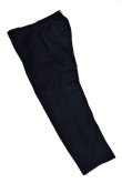 画像1: STILL BY HAND　WOOL / LINEN EASY SLACKS(NAVY) (1)
