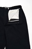 画像4: STILL BY HAND　WOOL / LINEN EASY SLACKS(NAVY) (4)