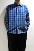 画像4: MANUAL ALPHABET　DESERT SONG L/S SHIRT（BLUE/BROWN） (4)