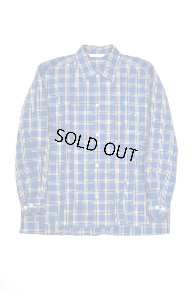 画像1: MANUAL ALPHABET　DESERT SONG L/S SHIRT（BLUE/BROWN） (1)