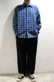 画像3: MANUAL ALPHABET　DESERT SONG L/S SHIRT（BLUE/BROWN） (3)