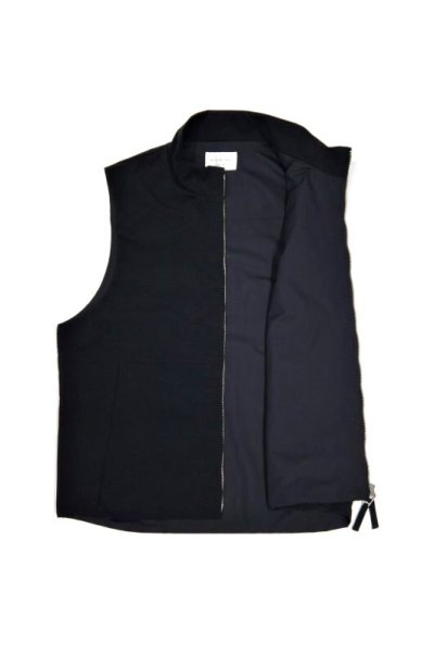 画像3: STILL BY HAND　NYLON ZIP VEST(INK BLACK)