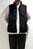 画像6: STILL BY HAND　NYLON ZIP VEST(INK BLACK) (6)