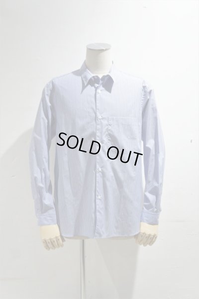 画像3: STILL BY HAND　REGULAR COLLAR SHIRT(BLUE STRIPE)