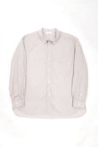 画像1: STILL BY HAND　REGULAR COLLAR SHIRT(GREY STRIPE) (1)