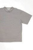 画像4: STILL BY HAND　BORDER S/S T-SHIRT(GREY×WHITE) (4)