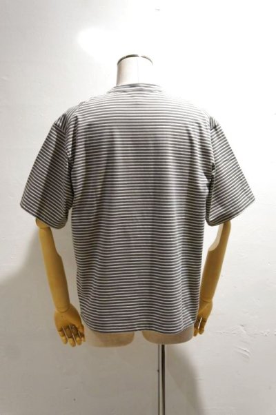 画像1: STILL BY HAND　BORDER S/S T-SHIRT(GREY×WHITE)