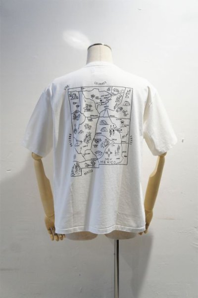 画像1: CAL O LINE　"LOS ALAMOS" MAP T-SHIRT（WHITE）