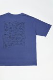 画像1: CAL O LINE　"LOS ALAMOS" MAP T-SHIRT（DARK BLUE） (1)