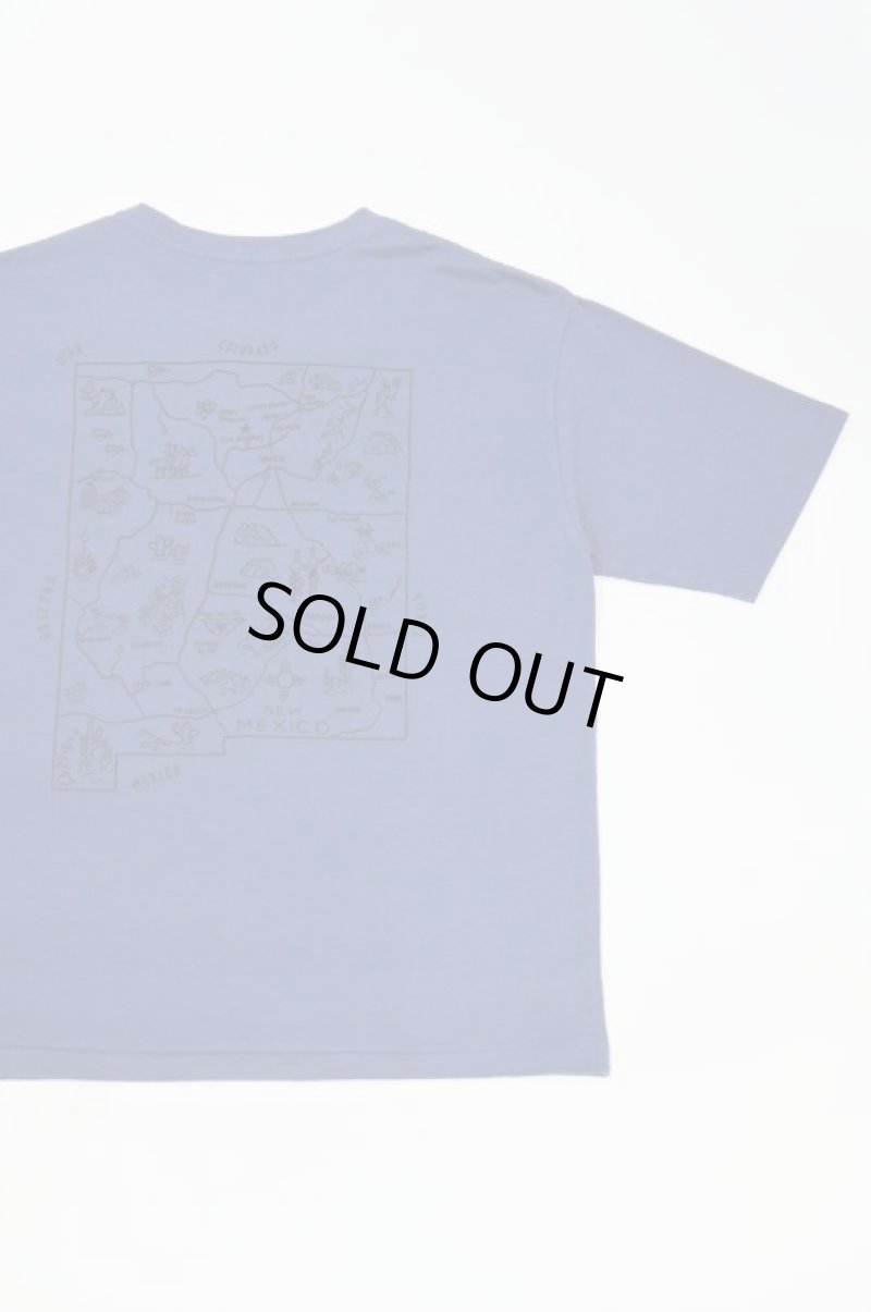 画像1: CAL O LINE　"LOS ALAMOS" MAP T-SHIRT（DARK BLUE） (1)