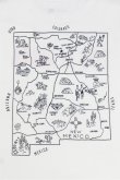 画像1: CAL O LINE　"LOS ALAMOS" MAP T-SHIRT（WHITE） (1)