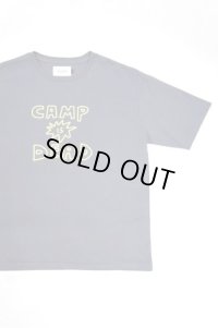 CAL O LINE　"CAMP IS DEAD"  T-SHIRT（CHARCOAL）