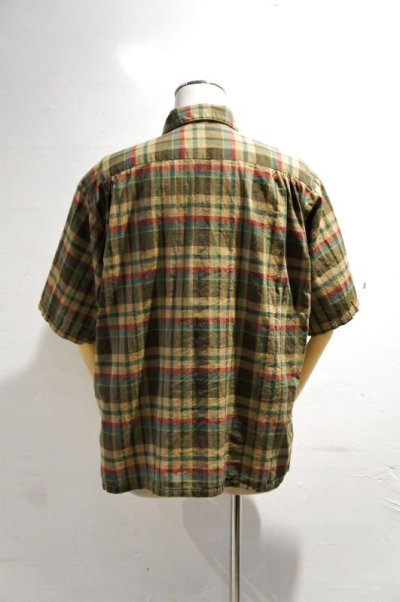 画像1: CAL O LINE　TROPICAL MADRAS SHIRT（GREEN）