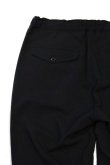 画像3: STILL BY HAND　SEERSUCKER TAPERED EASY PANTS(BLACK) (3)