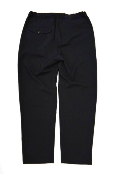 画像1: STILL BY HAND　SEERSUCKER TAPERED EASY PANTS(BLACK)