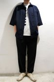 画像5: STILL BY HAND　SEERSUCKER TAPERED EASY PANTS(BLACK) (5)