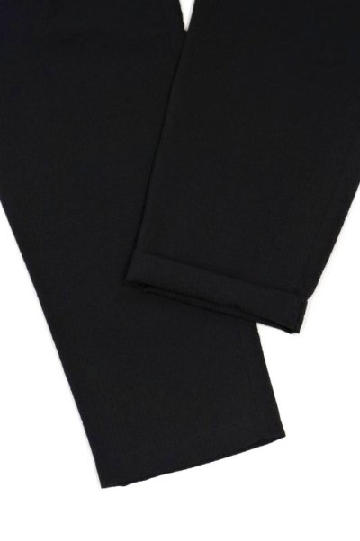 画像3: STILL BY HAND　SEERSUCKER TAPERED EASY PANTS(BLACK)