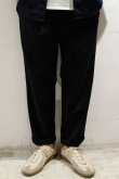 画像6: STILL BY HAND　SEERSUCKER TAPERED EASY PANTS(BLACK) (6)