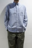 画像2: MANUAL ALPHABET　SUPIMA OX B.D. SHIRT / Bulging Fit（NAVY） (2)